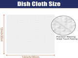 Homaxy Microfiber Waffle Weave Kitchen Dish Cloths, 12 x 12 Inch Ultra Absorbent and V1258-DP02-F-149