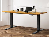 Levede Motorised Standing Desk Adjustable 140cm Natural 1000x 1MM DH4948-140D-BKNT