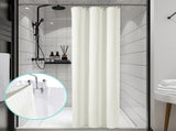 230gsm Waffle Shower Curtain Beige Bath Curtain with Weighted Hem for Cloakroom and Shower Room V1294-YM0901-YM888YBTMSY04V24W0101