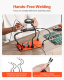 VEVOR Magnetic Helping Hands Soldering Station 3X LED Magnifying Lamp 4 PCB Holders V952-FZSHJZ4GFZS4APD39001V9