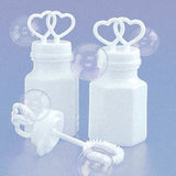 50 Pack Mini Wedding Heart Bubble Bottles send off wedding favors custom party favors V382-HEARTBUBBLES50