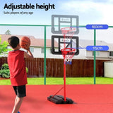 Everfit 1.6M Kids Basketball Hoop Stand System Portable BAS-HOOP-160-RDBK