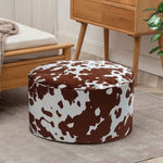 SOGA 48x35cm Round Soft Pouffe Seat Cushion Elegant Home Accent Dcor Stylish Footstool POUFFE637