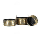 Set 3 Nested Vintage Pots Handles 38x17cm V637-97002POT