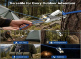 Rope Tightener & Guyline Tensioner - Heavy Duty Retractable Paracord with Alloy Carabiner V1370-AZ4-18847