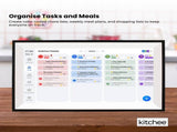 Kitchee 15.6" Digital Calendar Smart Family Planner - 39.5cm Touchscreen Black V238-SUPDZ-41973800796240