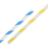 100pcs Commercial Cotton Candy Paper Sticks 10mm x 300mm Blue Striped Design Party Supplies Wedding V1366-AZ2-W-15425