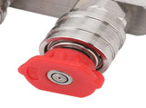 Dual Pressure Nozzle Stainless Steel with 1/4 Quick Connect 2 Color Nozzle 2 in 1 Pressure V1294-YM0901-3111240207511