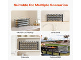 Spice Rack Organizer for Cabinet, Spice Organizer with 36 Empty Spice Jars, Lids, Spice Labels, and V952-TMSDLJTZCF36S586YV0