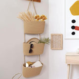 Foldable Wall-Mounted Storage Basket - Hanging Organizer for Home Use V1258-DP02-BOL-437