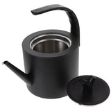 Stainless Steel Kettle Stovetop Whistling Black Heatproof Handle Simple Design for Home and V1192-AZ-W-27666