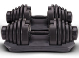 Powertrain 2x 40kg Adjustable Dumbbell Home Gym Exercise Equipment Free Weights DMB-BF2-040-2