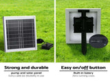 Gardeon Solar Fountain Water Feature Outdoor Indoor 4-Tier Square Cascading Beige FOUNT-SQUARE-4LVL-BG