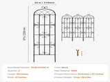 Garden Trellis for Climbing Plants, 87 x 20 in, 4 Packs Rustproof Metal Garden Flower Trellis, V952-HPJHX4JTH87W88ZO1V0