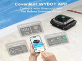 WYBOT C1 Cordless Robotic Pool Cleaner, with APP Control, Auto Vacuum Robot, Wall & Waterline V219-POLCLNWY1CLB