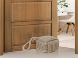 Rope Knot Door Stops Decorative Nautical Door Stopper Handmade with Handle, Jute Weighted Interior V1370-AZ4-01400