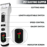Dog Clipper - Professional 3 Modes Dog And Cat Clipper For Long And Thick Hair, Cordless V1188-MS-227-0526