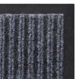 Grey Pvc Door Mat 90 X 150 Cm 43_241276