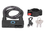 3.7V Lithium Battery Portable Fingerprint Bicycle Lock Bluetooth Intelligent Chain Lock for V1294-YM0710-3114210108111