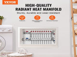 10-Branch Heat Manifold, 1/2" PEX Tubing Manifold, Stainless Steel PEX Manifold for Hydronic V952-DRFSQBXG10HL1S697V0