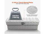 Truck Bed Tool Box, Heavy Duty Aluminum Tool Box with Tread Patterns, Storage Toolbox Chest V952-CZGJX33INCHY6ZBO7001V0
