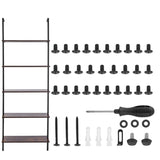 VEVOR Industrial Square Pipe Shelf 5 Tier 64x30x182.5cm Wall-Mount for Bedroom V952-JSGZWJFGHMBHOYOVAV0