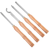 Wood Turning Tools for Lathe 4 PCS Set, Carbide Lathe Tools with Diamond Shape, Round, Square V952-MGCDMBSJT00000001V0