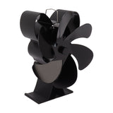 6 Blade Heat Powered Stove Fan for Wood Fireplace Chimney Fireplace Fan Increases Warm Air Silent V1294-YM0706-3114230098311