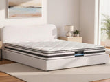 Giselle 21cm Bonnell Pillow Top Mattress Artiss Double Boucle Bed Frame Set MABF-0754-DARA-D