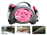 Retractable Garden Hose Reel 37.7Ft Portable Water Hose Reels for Outside with 3-in-1 Sprayer Nozzle V1294-YM0901-H49297P-EU