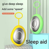 Sleep Aid Combo Set - Yellow Portable Microcurrent Handheld Device and Gery 3D Zero Pressure Eye V888-ELOSUNG53631