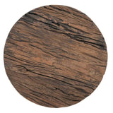 INVERTED WOOD AND IRON SIDE TABLE V742-M10386