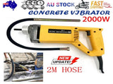 2000W Handheld Electric Concrete Vibrator 3600VPM 35mm Needle 2m Hose Cement V201-FDZ2000YL9AU