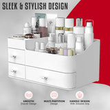 Fashyni Cosmetic Skincare Storage Box with Drawers V1003-FNS101-MKO-WHT
