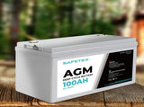 Safetex 12V 100Ah AGM Deep Cycle Lead BATTERY-AGM-NA