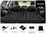 Black Large Inflatable Universal Car Air Mattress with 2 Pillows, Pump and Storage Bag - Dual Zone V888-ELOSUNG55146-1