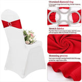 50PCS Elastic Chair Knot Wedding Decoration Buckle Sashes Back Cover Hotel Home Seat Elegant Modern V1370-AZ4-10207