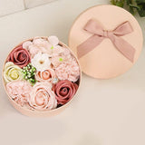 Non-Withered Soap Flower Small Round Box Decoration Set V728-PB1005003750330862