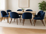 Levede 8x Dining Chairs Seat French Navy CH1037-2-NVX4
