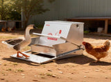 Automatic Chicken Feeder, 18.14 kg Capacity, Rainproof Treadle Poultry Feeder with Lockable Lid, No V952-JQWLQ40LBSZDYWBXU001V0