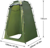 Pop-up Tent Changing Room 120x120x190 cm, Foldable Outdoor Camping Shelter with Inner Pocket, V1188-MS-325-0986