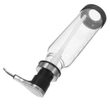 Black Glass Kitchen Pump Dispenser for Syrup, Honey, Jam Storage with Stainless Steel and Practical V1192-AZ-W-22479
