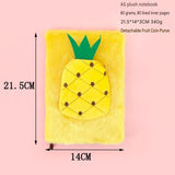 Fruit-Shaped Office Supplies Set-3 packs Shaped Sticky Notes and A5 Plush Notebook with V888-ELOSUNG53655