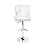 Artiss 2x Bar Stools Gas Lift Leather Padded White BA-TW-4059-WHX2