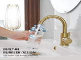 Faucet - Kitchen Faucet - Sink Faucet - 360&deg Rotatable Mixer Tap - Stainless Steel - Gold - with V1188-NK-BOL-231