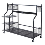VEVOR Golf Storage Garage Organizer, 3 Golf Bag Stand Holder and Other Sports Equipment Storage V952-GEFSNJHSS4G3RW6OGV0
