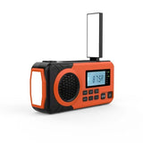 Emergency Radio Solar Hand Crank Portable Rechargeable Battery Powered Orange V1258-DP02-BOL-482