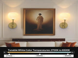 Wall Sconces Set of Two, Wireless Battery Operated Wall Decor Remote, Sconces Wall Lighting V1171-CB-BOM001168