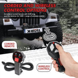 X-BULL 12V Electric Winch 20000LBS Synthetic Rope Truck Trailer Winch 4X4 4WD V211-AUEB-AXBL001