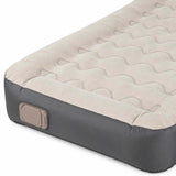 DreamZ Inflatable Mattress TPU Air Bed with Pillow Pump Camping Single Grey MS1032-190X90-AU